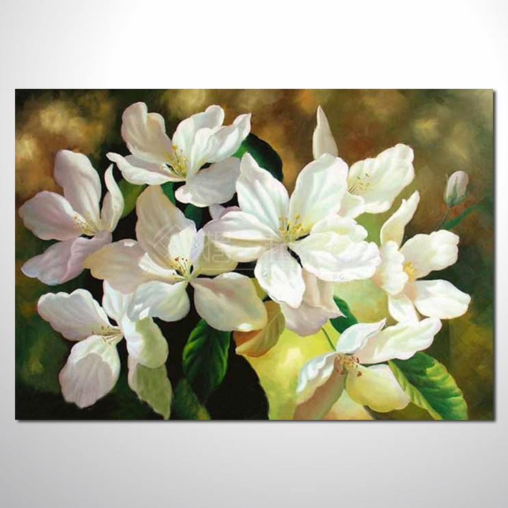 典雅單幅花卉134 花卉 油畫...
