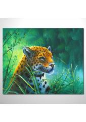 動物王國 豹子10 油畫 裝飾...