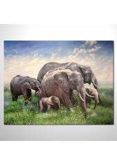 動物王國 大象11 油畫 裝飾...