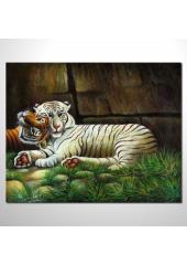 動物王國 豹子11 油畫 裝飾...