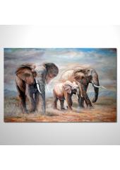 動物王國 大象12 油畫 裝飾...