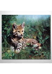 動物王國 豹子12 油畫 裝飾...