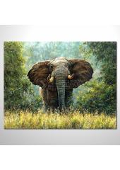 動物王國 大象16 油畫 裝飾...