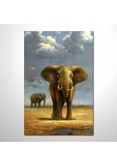 動物王國 大象26 油畫 裝飾...