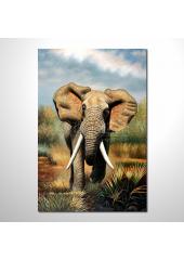 動物王國 大象27 油畫 裝飾...