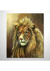 動物王國 獅子07 油畫 裝飾...