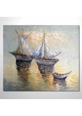海之帆01 風景 油畫 裝飾品...