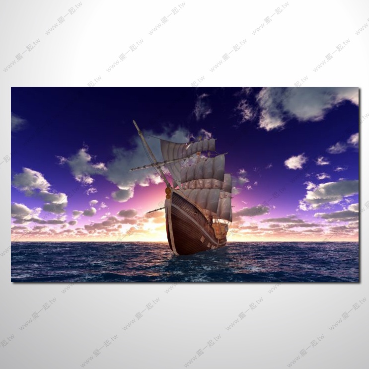 希臘船景16 風景 油畫 裝飾...