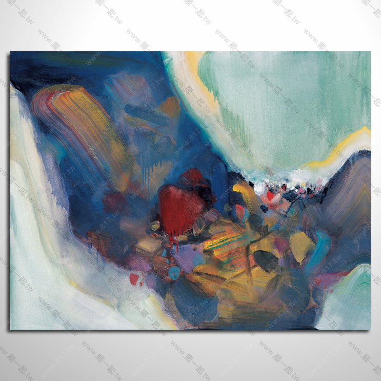 抽象画-手绘装饰抽象油画 no.090 抽象艺术大师参考图